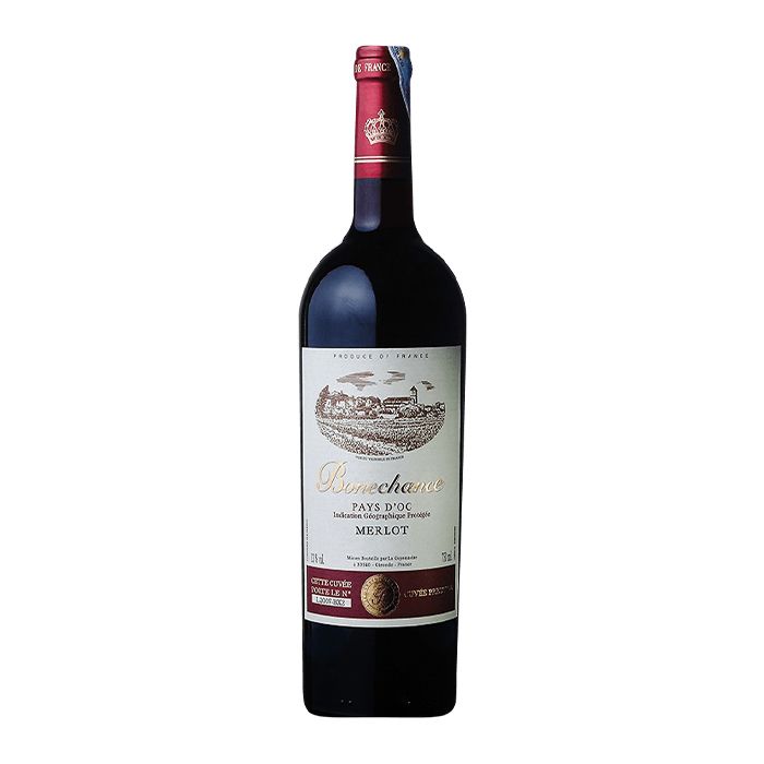 Red Wine Merlot Bonechance 14% 750Ml- 