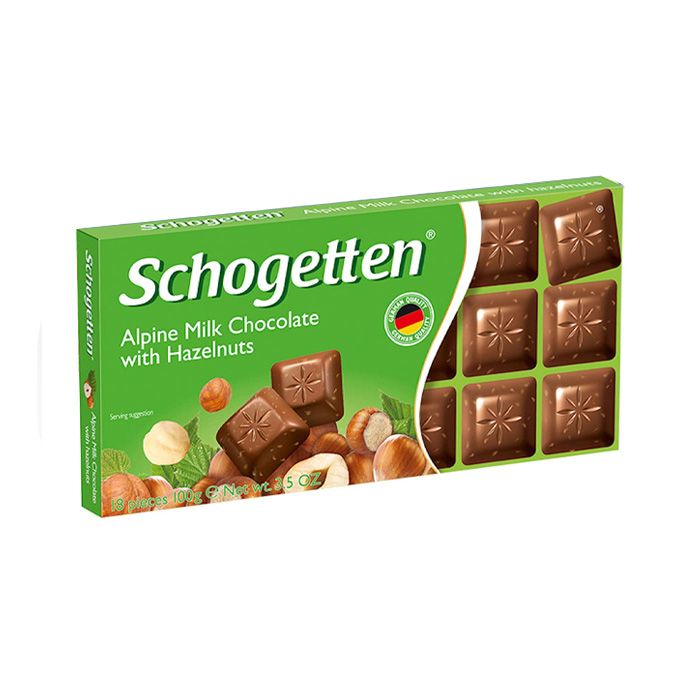 Milk Chocolate With Hazelnuts Schogetten 100G- 