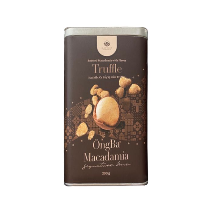 Hạt Macca Rang Tẩm Nấm Truffle Ông Ba Macadamia 200G