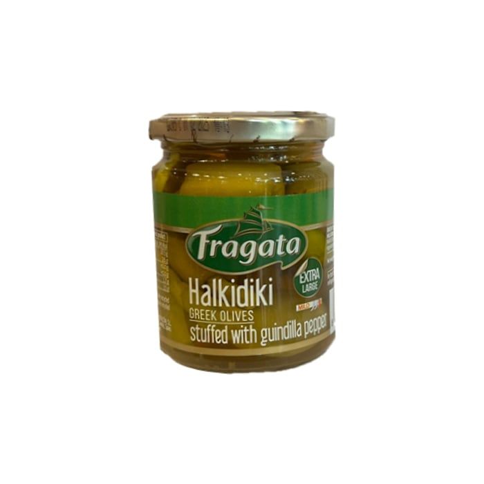 Olive Xanh Nhồi Ớt Tbn Ngâm Fragata 250G- 