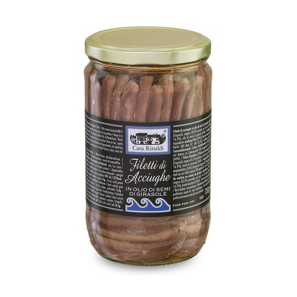 Anchovies In Vegetable Oil Casa Rinaldi 720G