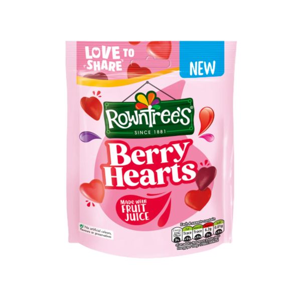 Berry Hearts Pouch Rowntree 115G – Nam An Market