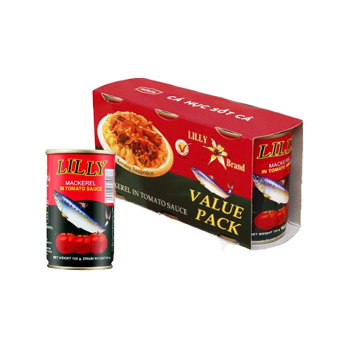 Lilly Mackerel In Tomato Sauce 155G- 