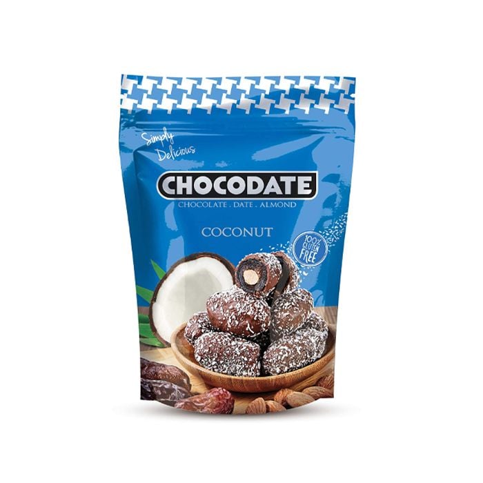 Sô Cô La Phủ Dừa Chà Là Bọc Hạnh Nhân Chocodate 100G- 