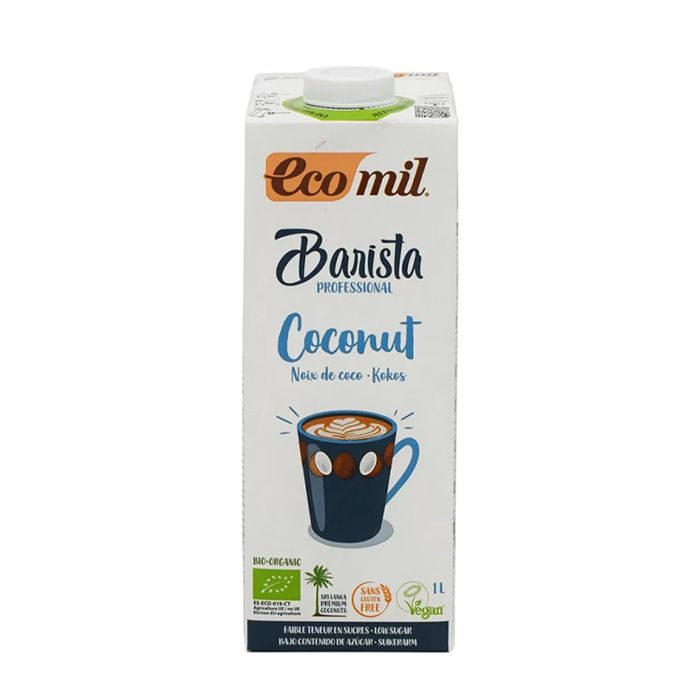 Org Coconut Milk Barista Low Sugar Ecomil 1L- 
