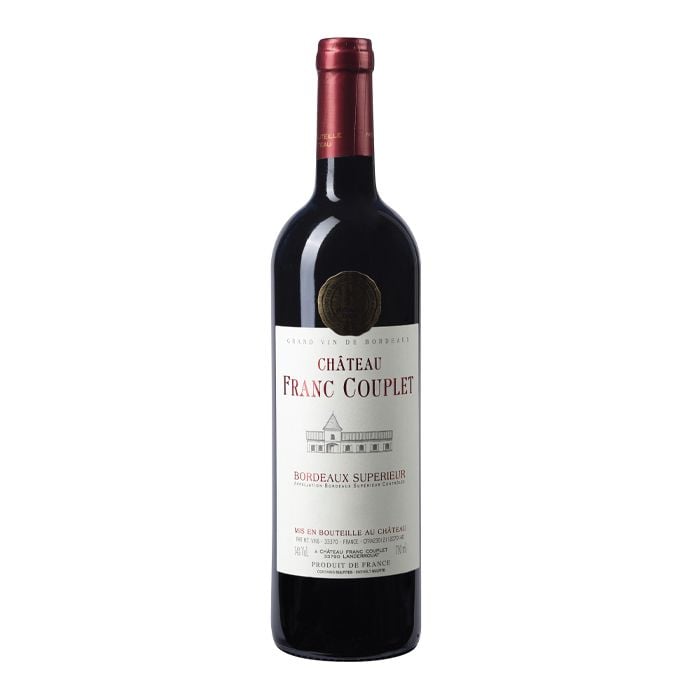 Rượu vang đỏ AOC Bordeaux - Chateau Franc-Couplet 750ml- 
