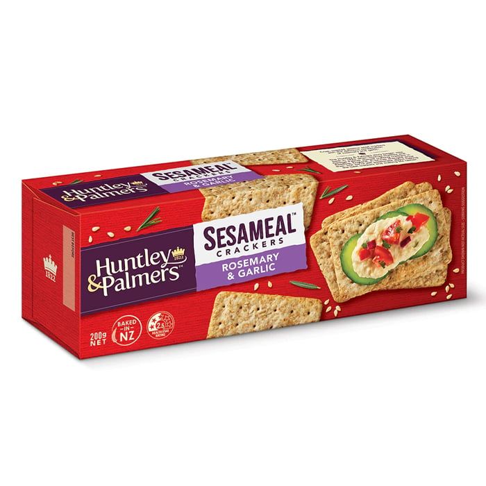 Bánh Cracker Mè Hương Thảo & Tỏi Huntley & Palmers 200G- 