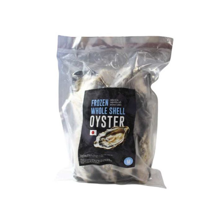 Hàu Nhật Đông Lạnh Nguyên Vỏ Size M  Honda Suisan 1Kg