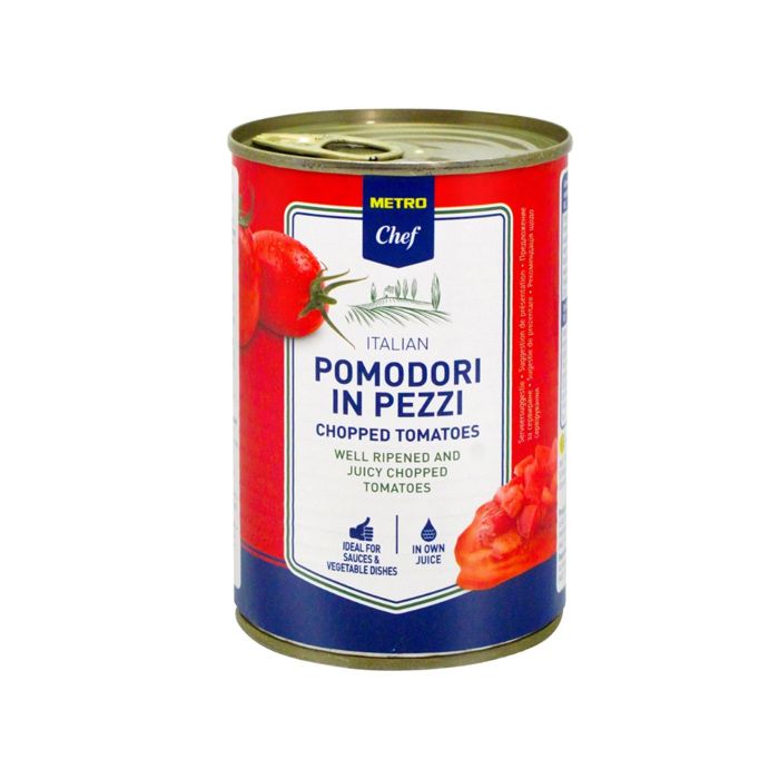 Chopped Tomatoes Metro Chef 400G