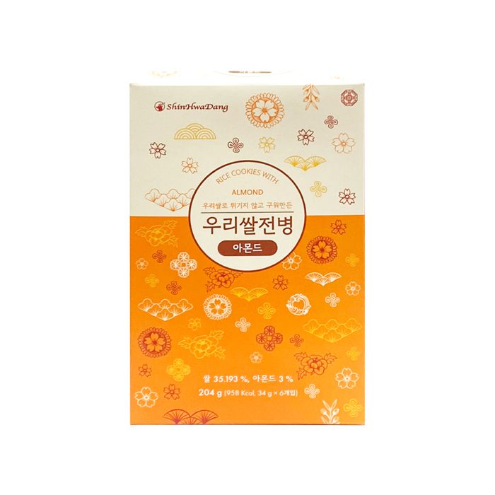 Rice Cracker Almond Shinhwadang 204G- 