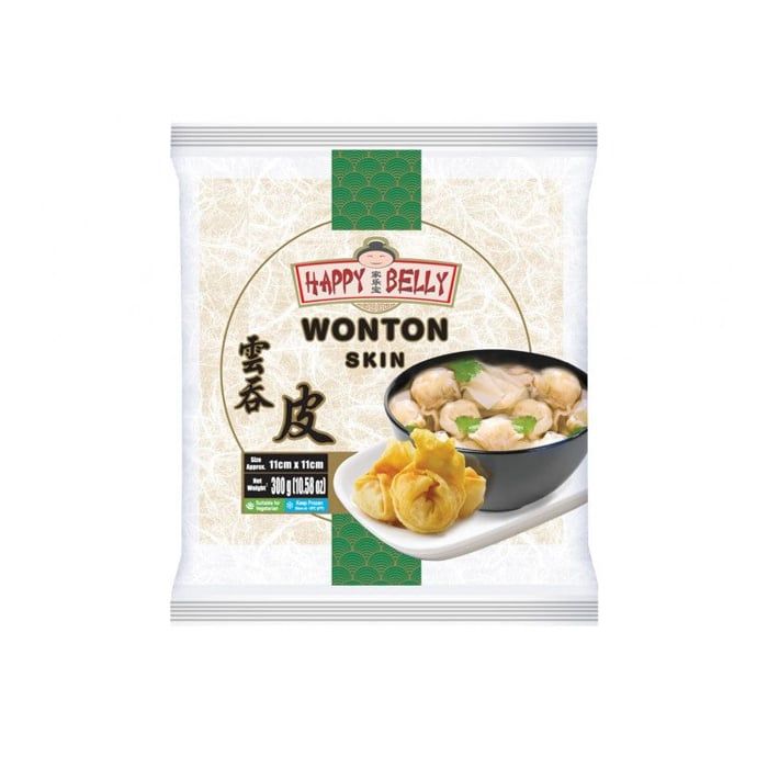 Wonton Skin Happy Belly 300G/32Cs