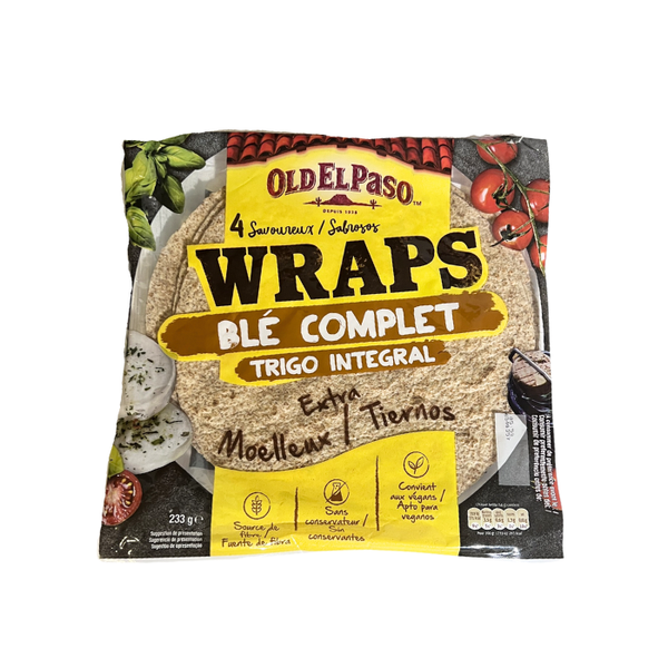 Tortillas Whole Grain Old El Paso 233G 4Pcs