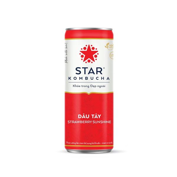 Strawberry Sunshine Tea Star Kombucha 250Ml