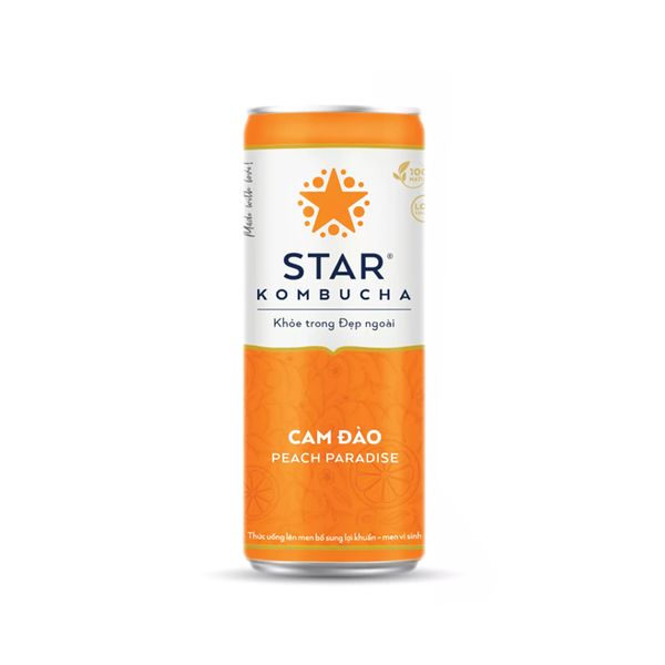 Peach Paradise Tea Star Kombucha 250Ml