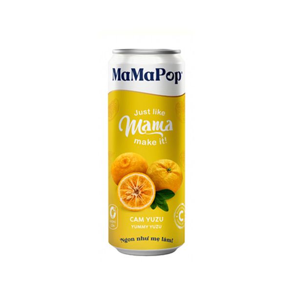Yumy Yuzu Sparkling Drink Mamapop 330Ml