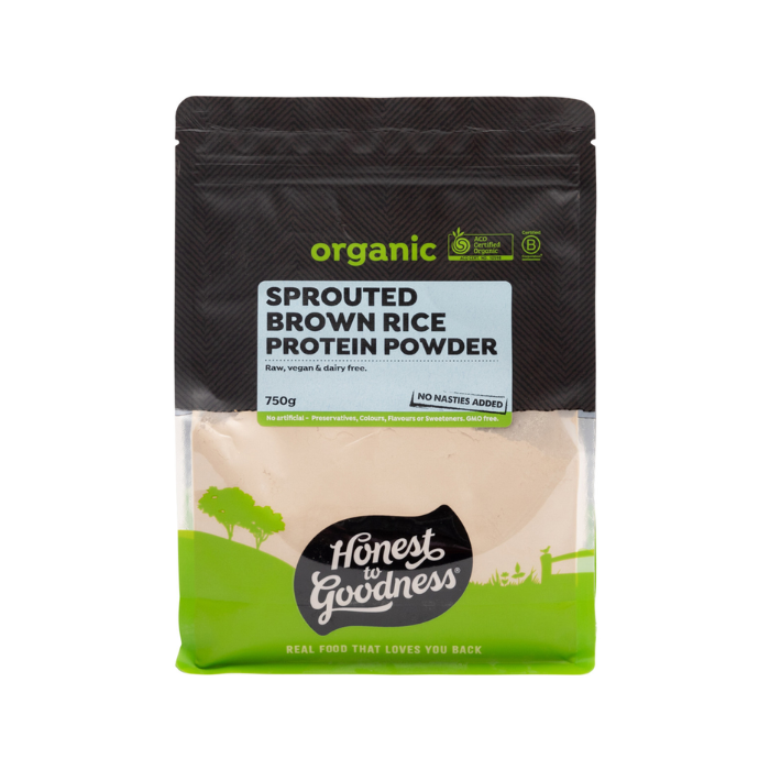 Org Sprouted Brown Rice Protein Powder H2G 750G
