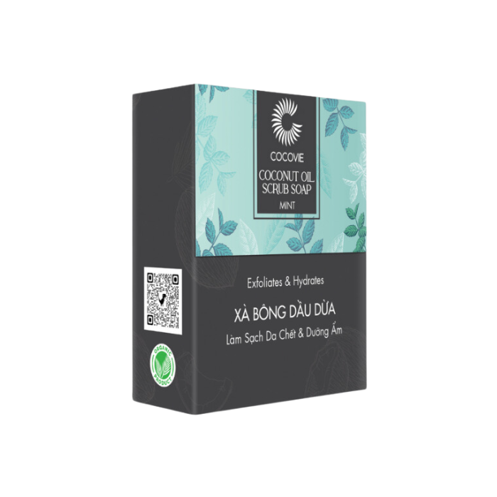 Coconut & Mint Oil Detox Soap & Scrub Cocovie 100G- 