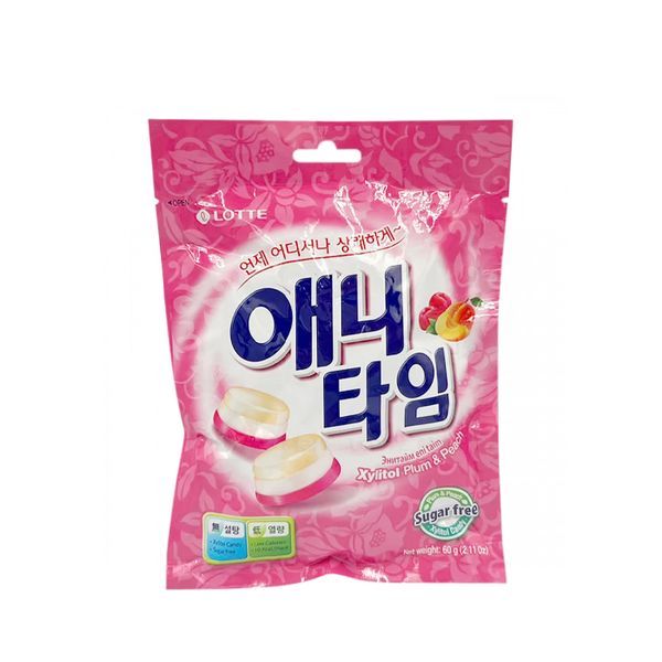 Anytime Plum & Peach Candy Lotte  60G