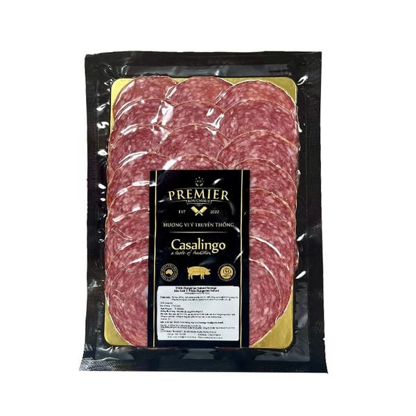 White Hugurian Salami Sliced Casalingo 80Gr