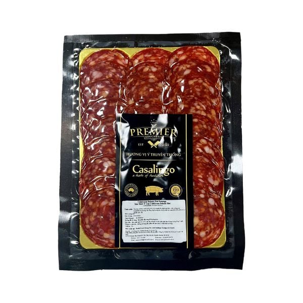 Calabrese Hot Salami Sliced Casalingo 80Gr