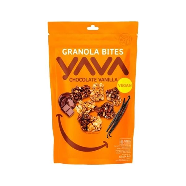 Granola Bites Chocolate Vanilla Yava 125G