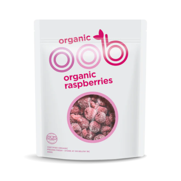 Frozen Org Raspberries Oob 450G