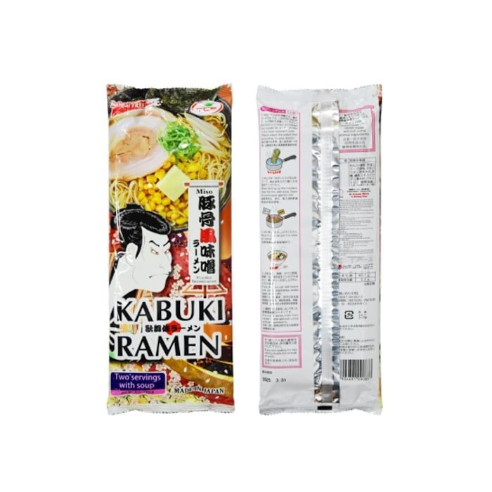 Mì Ramen Ăn Liền Vị Miso Xương Hầm Kabuki 190G- 