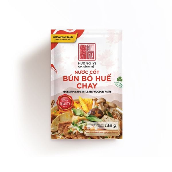 Concentrated Vegetarian Bun Bo Hue Broth Dinh Gia 138G