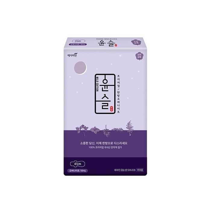 Herbs Sanitary Pads Nightly 41Cm Yejimiin 4Pcs- 