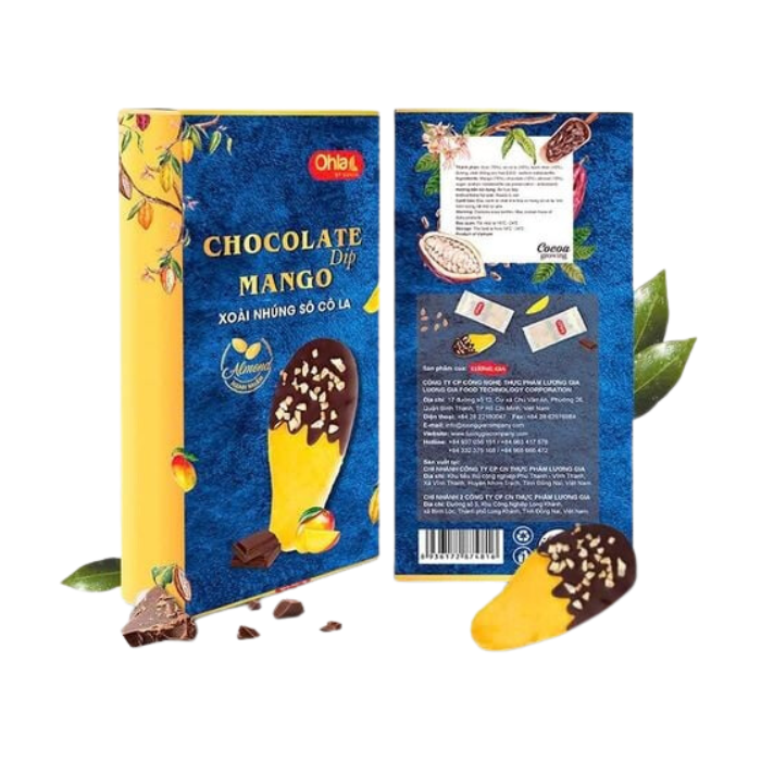 Mango Coated In Dark Chocolate & Almond Ohla 180G- 