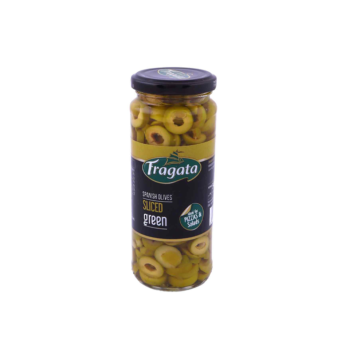 Trái Olive Xanh Cắt Lát Ngâm Fragata 198G