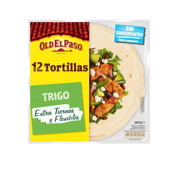 Tortillas Flexible Old El Paso 489G 12 Pcs