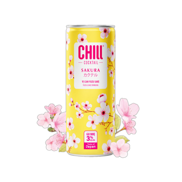 Cocktail Sake & Orange Yuzu Sakura Chill  250Ml