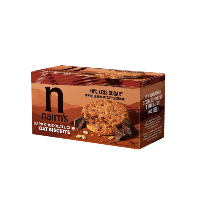 Biscuits Oat Dark Chocolate Nairns 200G- 