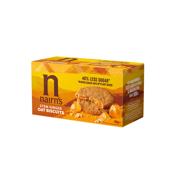 Biscuits Oat Stem Ginger Nairns 200G
