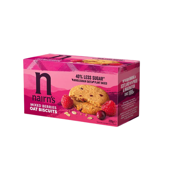 Biscuits Oat Mixed Berries Nairns 200G