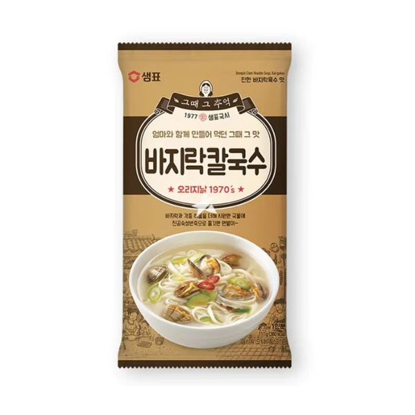 Instant Cold Noodle Seafood Flavor Sempio 100G