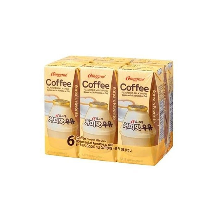 Uht Milk Coffee Flavor Binggrae 200Mlx6- 