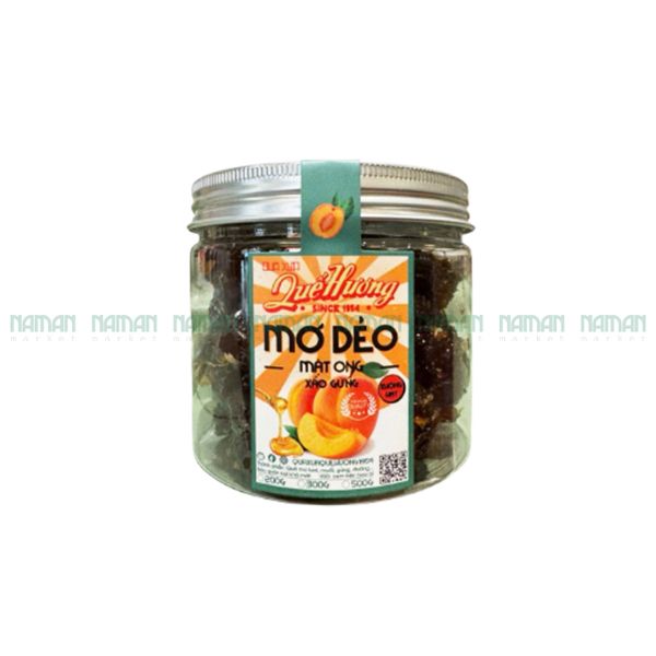 Dried Soft Apricot Seedless Honey & Ginger Que Huong 300G