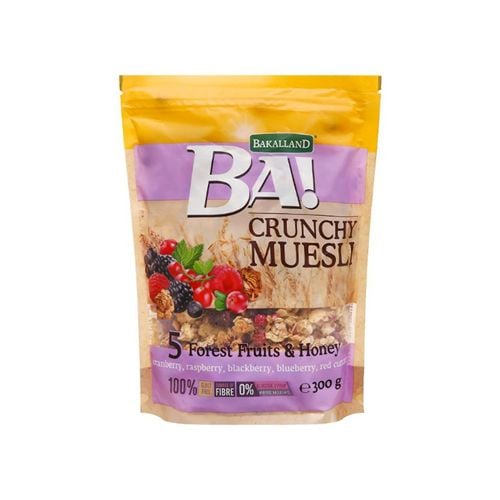 Ngũ Cốc 5 Loại Trái Cây Rừng Và Mật Ong Bakalland 300G- 