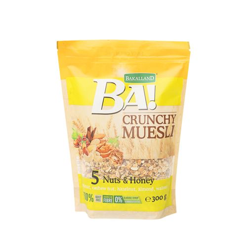 Ngũ Cốc 5 Loại Hạt Và Mật Ong Bakalland 300G- 