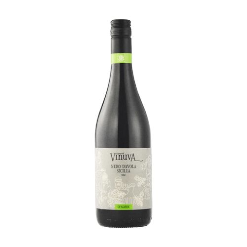 Rượu Vang Đỏ Hữu Cơ Nero D'Avola Sicilia 13% 2020 Vinuva 750Ml- 