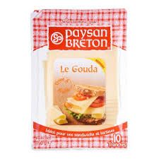 Gouda Cheese Slices Paysan Breton 160G