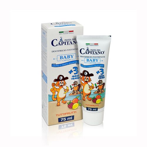 Fruitti Toothpaste Baby +3 Ages Pasta Del Capitano 75Ml- 