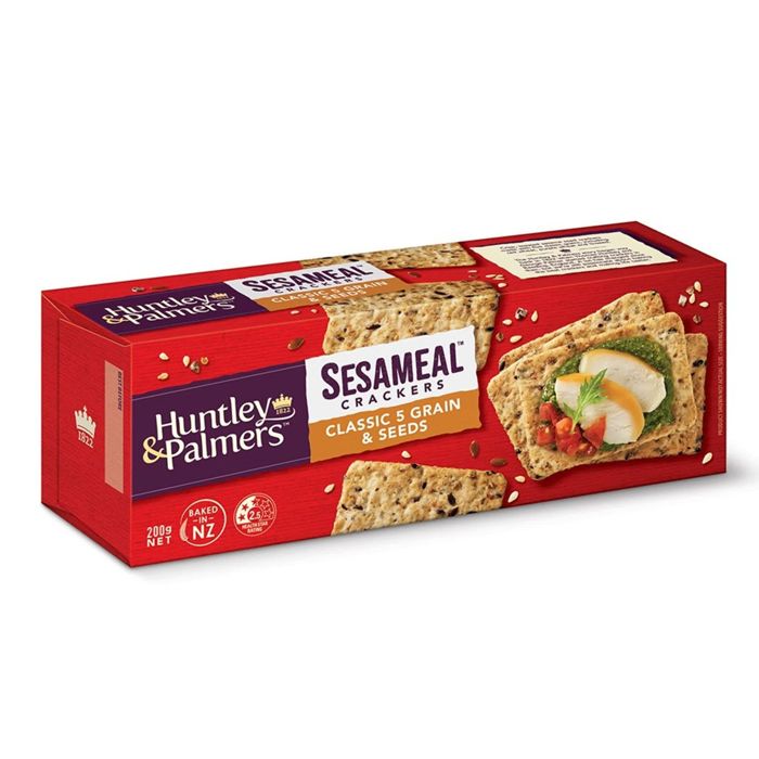 Sesameal Crackers Classic 5 Grain & Seeds Huntley & Palmers 200G- 
