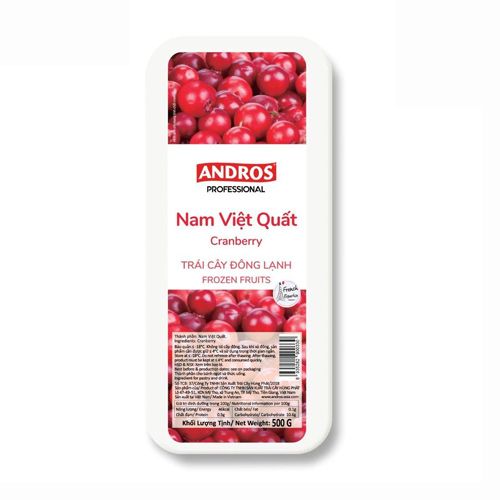 Nam Việt Quất Đông Lạnh Iqf Andros 500G- 