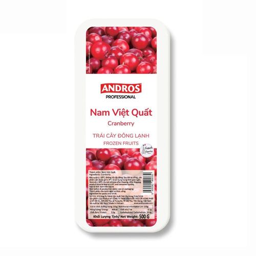 Frozen Cranberry Iqf Andros 500G- 