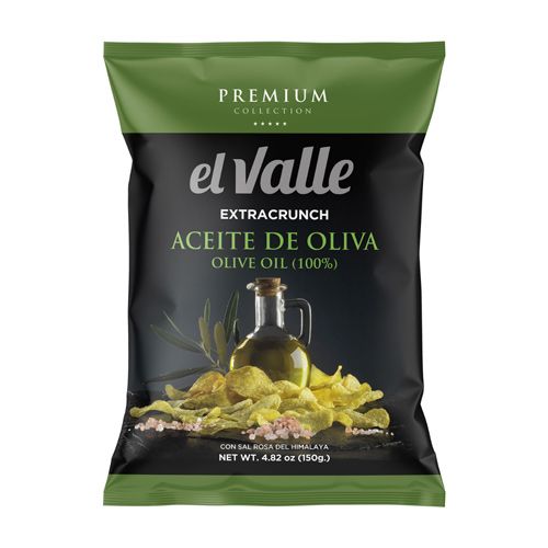 Snack Khoai Tây Vị Muối Hồng Và Dầu Olive El Valle 150G- 