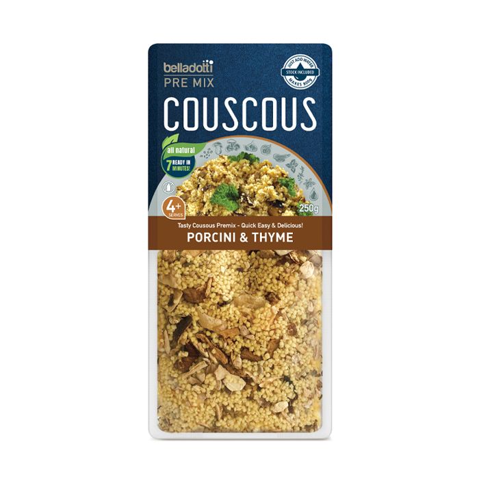 Couscous Trộn Sẵn Nấm Porcini & Lá Thyme Belladotti 250G- 