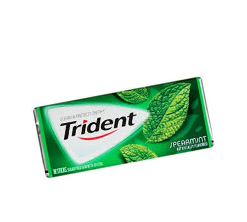 Sugar Free Gum Spearmint Trident 14 Sticks- Sugar Free Gum Spearmint Trident 14 Sticks